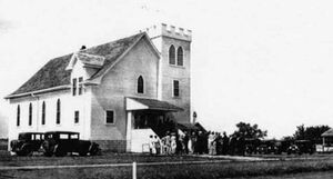 Zion Mennonite Church, Elbing, Kansas, 1924